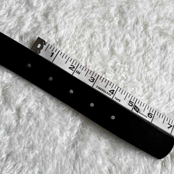 Women's Dockers Black Leather Belt - Picture 9 of 9